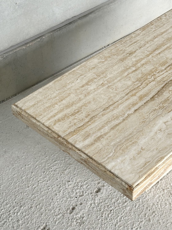 Image 1 of Vintage travertine coffee table