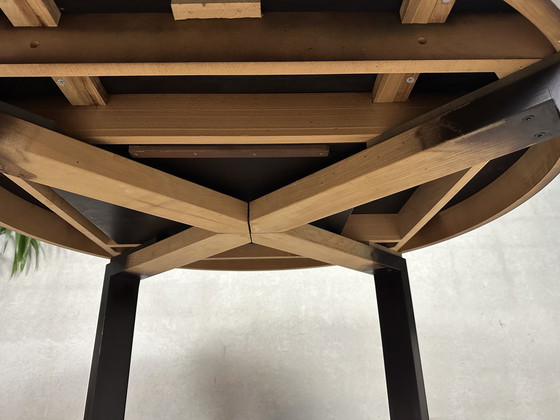 Image 1 of Adjustable vintage dining table (round/oval) - 1970s