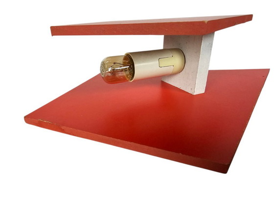 Image 1 of Schatjes B.V. design - Made in Holland - wandlamp - hout - 80's