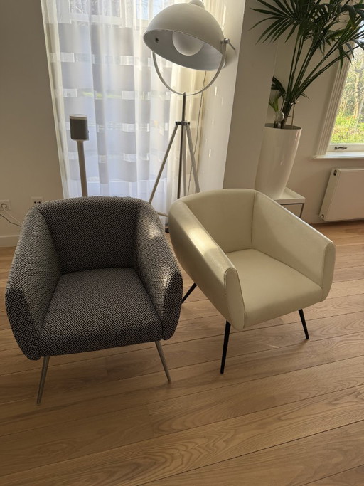 Juego de sillones (2 sillas Leolux)