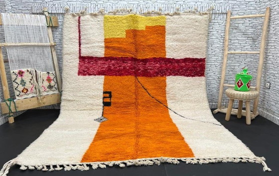 Image 1 of Großer, maßgefertigter Boujad-Teppich: 400 cm x 300 cm
