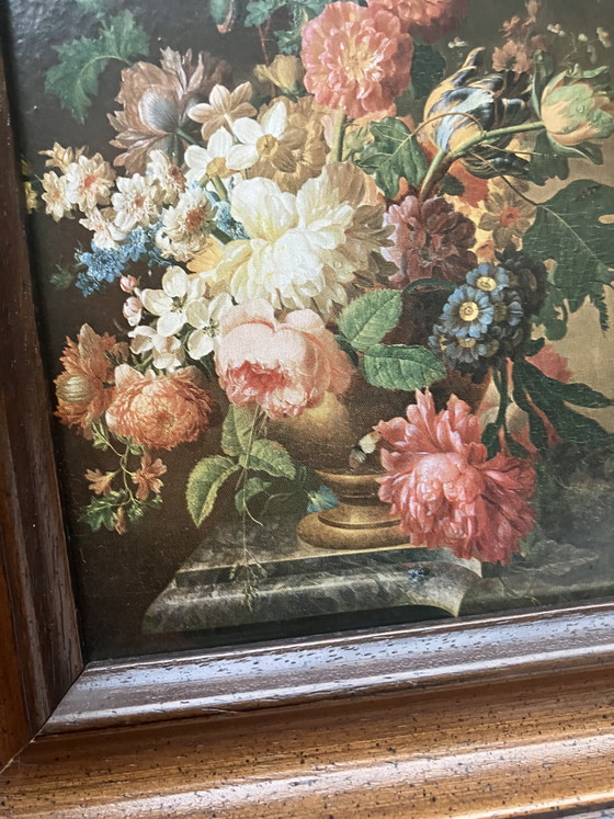 Image 1 of Set mit 2 klassischen Blumenstillleben – Pieter Faes & Cornelis van Spaendonck