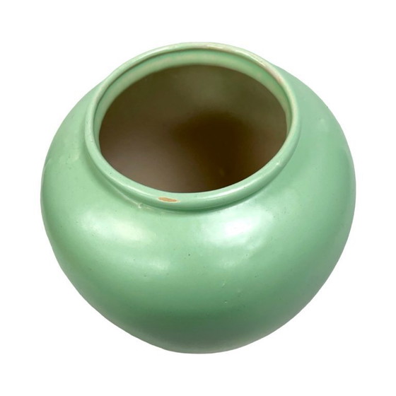 Image 1 of Scheurich 504-20 mintgrüne minimalistische Keramikvase, Deutschland 1970er Jahre