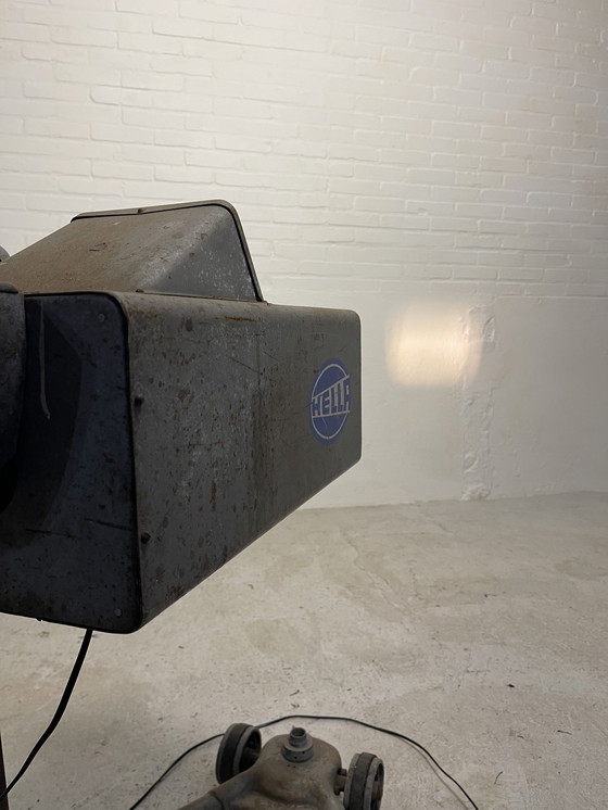 Image 1 of Lampada da terra retrò industriale vintage con faro Hella