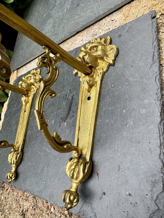 Par de apliques de pared barrocos con león – Objetos decorativos, Latón (photo 2 of 8)