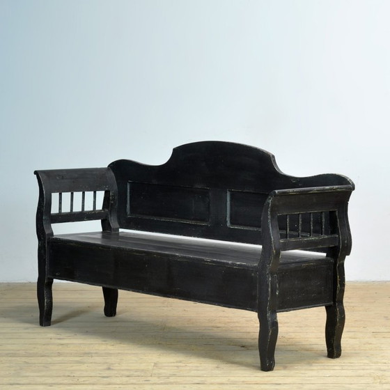 Image 1 of Antique pine drop-top bench, 1900s