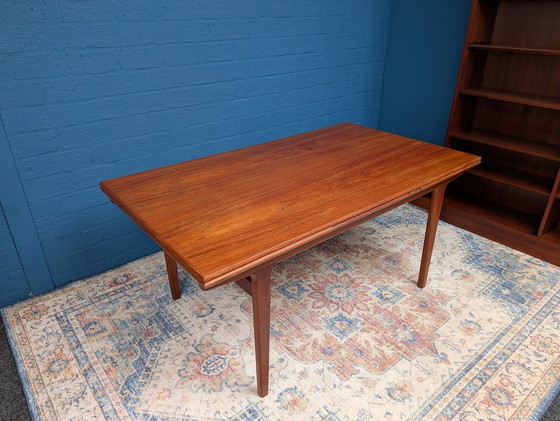 Image 1 of Vintage Extendable Dining Table, Vejle Stolefabrik, Danish Design From The Sixties