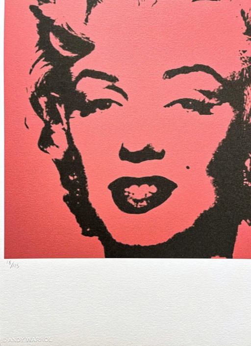 D'après Andy Warhol, Marilyn Monroe, années 1980, lithographie – lithos zeefdrukken, Paper (photo 2 of 7)