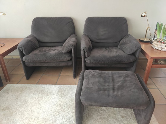 Image 1 of Combinazione lounge Leolux in Alcantara marrone scuro