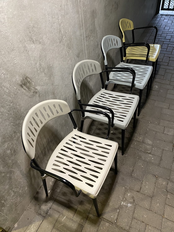 Image 1 of Oregigla Piuma Design Luigi Priglia set van 4 stoelen 