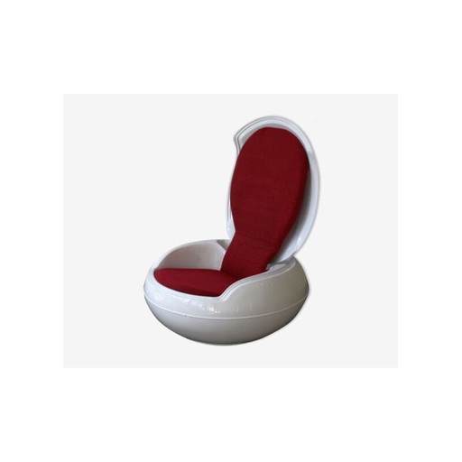 Sillón vintage de jardín Egg de Peter Ghyczy para VEB Synthese-Werk, 1968