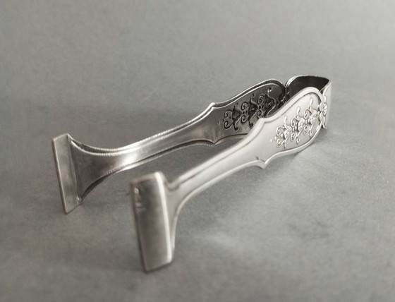 Image 1 of Argentor Wien Art Nouveau/Art Deco Silver-Plated Sugar Tongs CCA 1900