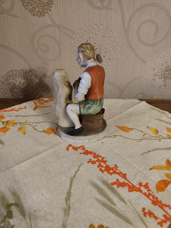 Statuetta vintage in porcellana, Oggetti decorativi, Marrone (foto 5 di 6)