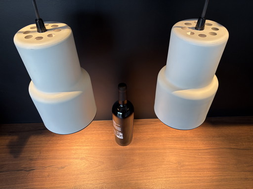 2 lampade a sospensione Philips vintage bianche