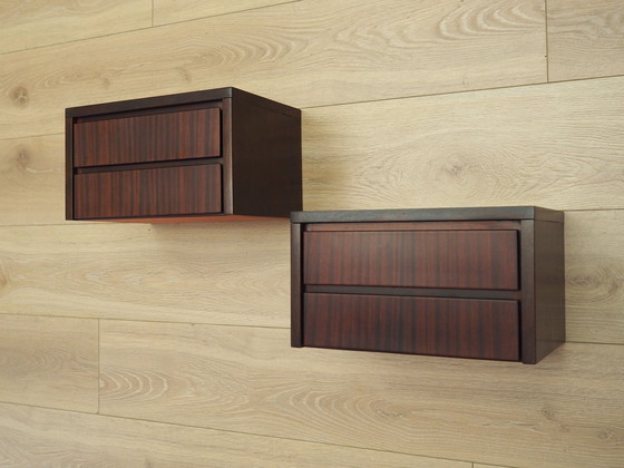 Image 1 of Set hangende nachtkastjes, Deens ontwerp, jaren 1970, Productie: Denemarken