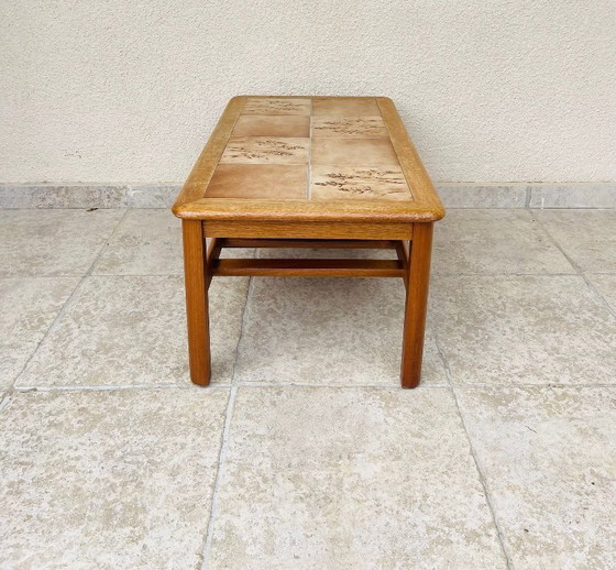 Image 1 of Vintage teak and ceramic coffee table, 1960