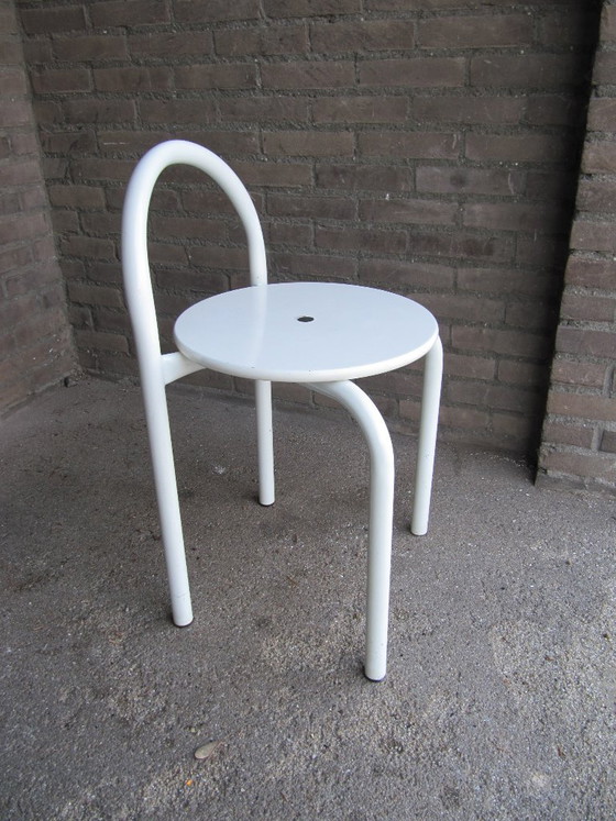 Chaise design italienne Gea Aulenti années 70 – Chaises de salle à manger, Metal, Wood (photo 3 of 5)