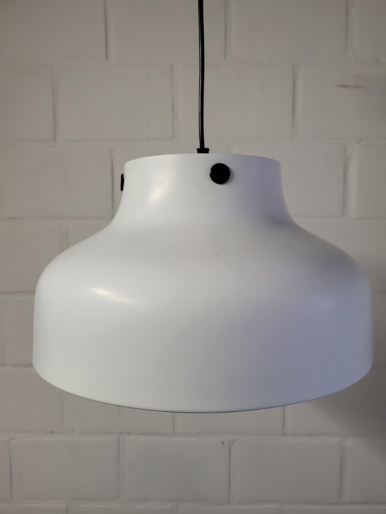 Image 1 of Vintage hoffmeister leuchten hanglamp, Scandinavische stijl, wit metaal