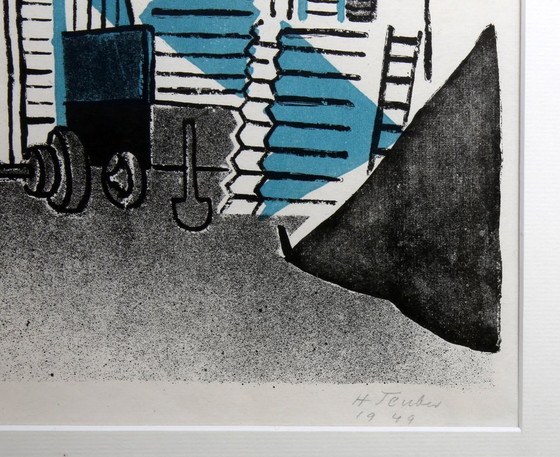 Image 1 of Teuber, Hermann - Elephant carriage, 1949 - Color lithograph - signed by hand