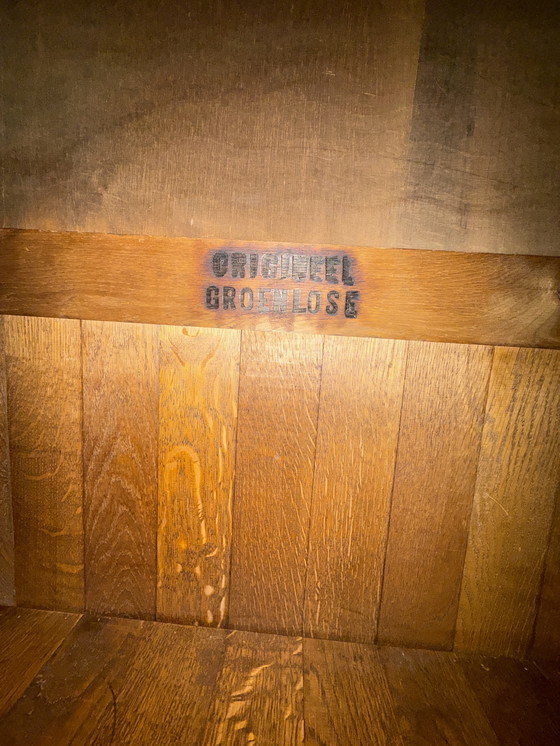 Image 1 of Chêne sculpté à la main, qualité musée, style Renaissance hollandaise, Groenloos, XIXe siècle.