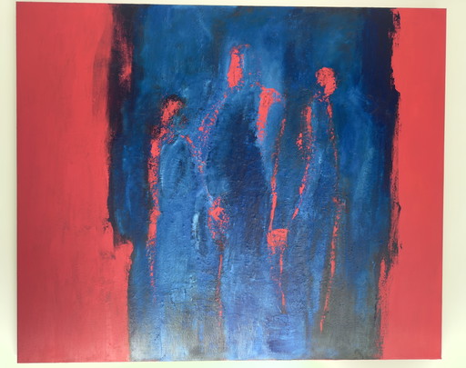 Abstract Figurative Painting by José Van Der Varst – schilderijen tekeningen, Canvas (photo 2 of 8)