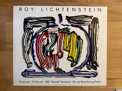 Roy Lichtenstein (1923-1997),  Brushstroke Still Life With Apple, 1983, copyright 1983 Roy Lichtenstein-Galerie Templon and Le C