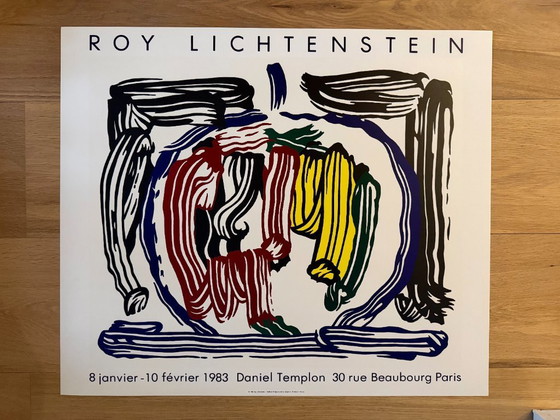 Image 1 of Roy Lichtenstein (1923-1997),  Brushstroke Still Life With Apple, 1983, copyright 1983 Roy Lichtenstein-Galerie Templon and Le C