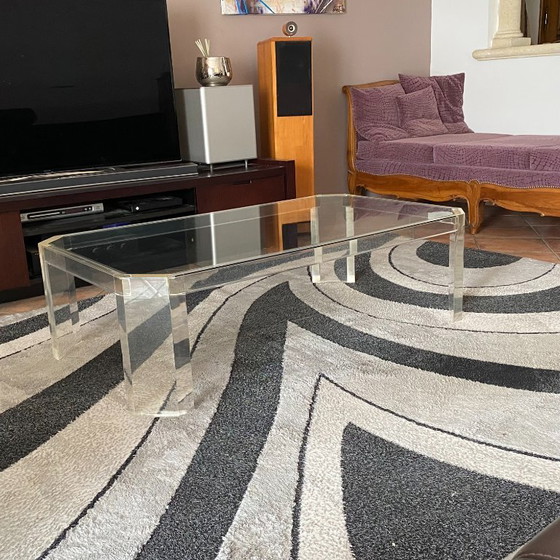 Athena Coffee Table By David Lange. 1970. 120x70. – Glass, Plexiglass (photo 3 of 6)