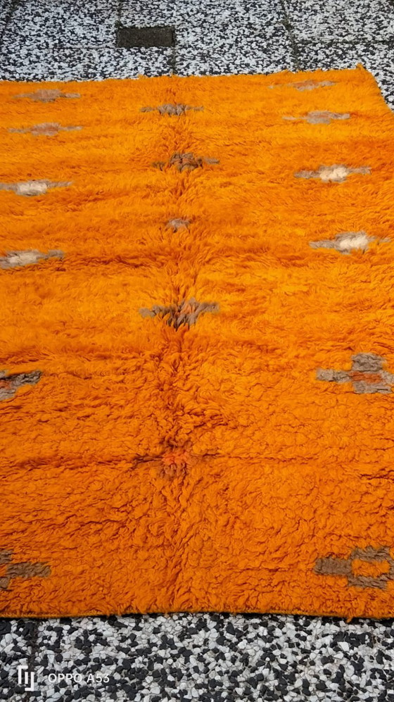 Image 1 of Handgeknüpfter Berber-Wollteppich, 213 x 117 cm