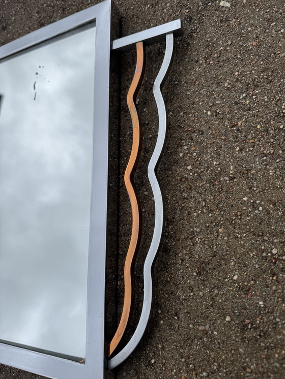 Image 1 of Art Deco chromen spiegel