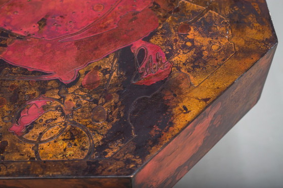 Image 1 of Tavolino vintage in rame di Bernhard Rohne, anni '70