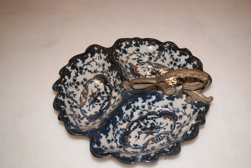 Piatto da portata - antipastiera in porcellana Royal Family