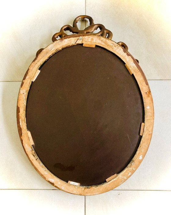 Image 1 of Antieke ovale spiegel