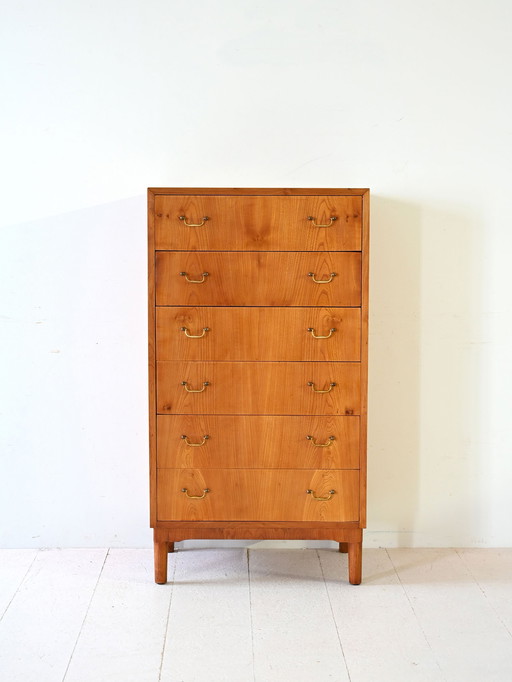 Commode scandinave en noyer