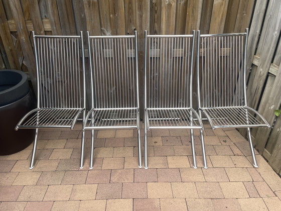 Image 1 of Gardinox Tuinstoelen RVS 4 stuks