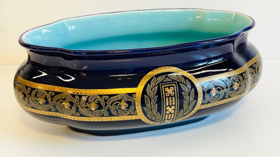 Pflanzkübel Sarreguemines Frankreich – Sarreguemines France, Ceramic (photo 15 of 15)