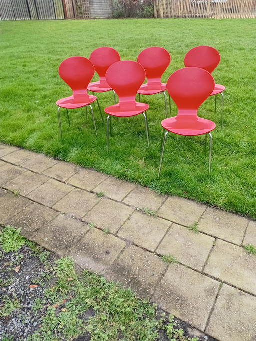 Sedie vintage danesi Danerka Design 6x