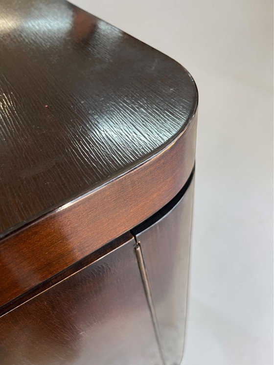 Image 1 of Art Deco / Streamline sideboard / credenza with original marble top – ca. 1930–1950, in the style of the Deutsche Werkstätten