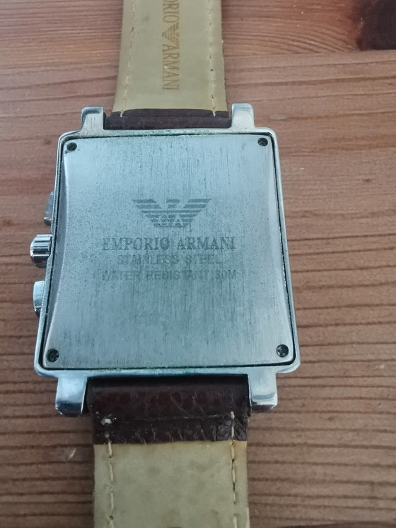 Image 1 of Montre chronographe Emporio Armani AR0186 - Élégante et classique ⌚