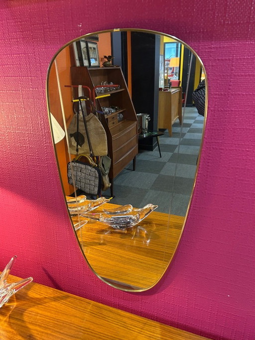 Messing spiegel achteruitkijkspiegel