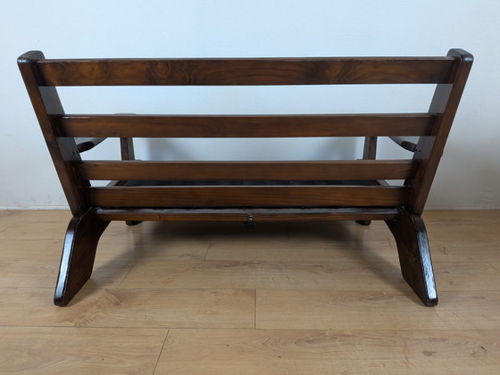 Image 1 of Vintage Gralon Everest / Schote 70 2-Zits Designbank – Massief Hout – Jaren '70