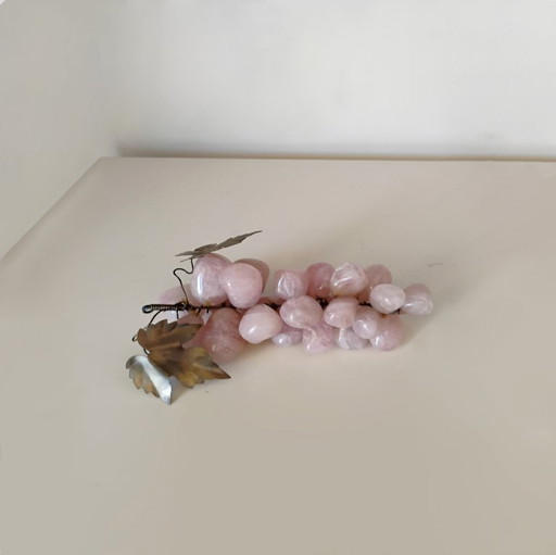 RAISINS DÉCORATIFS EN QUARTZ ROSE