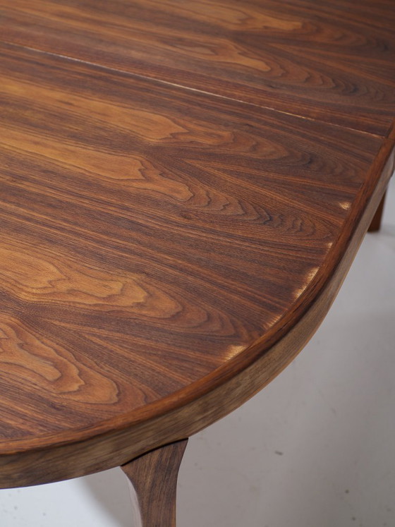 Image 1 of Tavolo da pranzo ovale allungabile in teak, stile vintage danese