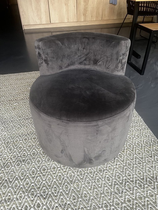 Fauteuil rond Keijser&Co avec dossier | Pouf Pomme