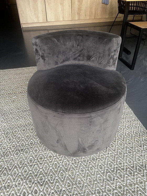 Image 1 of Fauteuil rond Keijser&Co avec dossier | Pouf Pomme