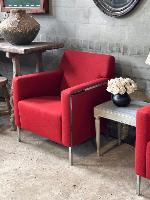 2x poltrone Morso Steel disegnate da Enrico Franzolini