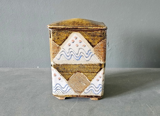 Image 1 of Jos Vulto (1953-2001) Rectangular ceramic lidded container