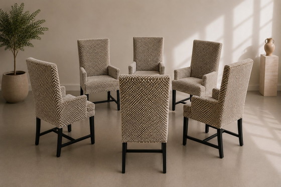 Image 1 of Set mit 6 Keijser & Co Design Esszimmerstühlen – Exklusive Luxuspolsterung