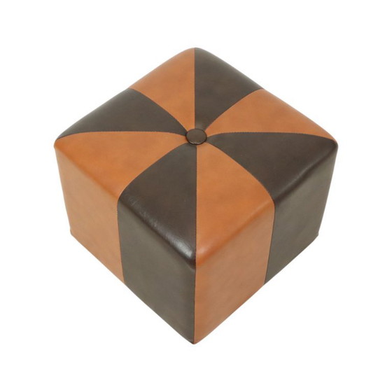 Image 1 of Poggiapiedi quadrato vintage Skai