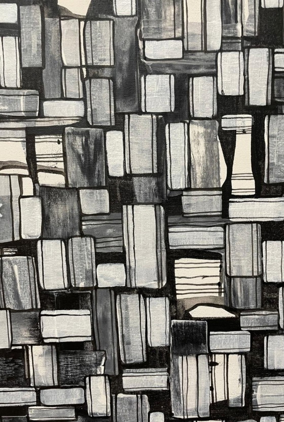 Image 1 of Natia Antadze Abstracte compositie XXL